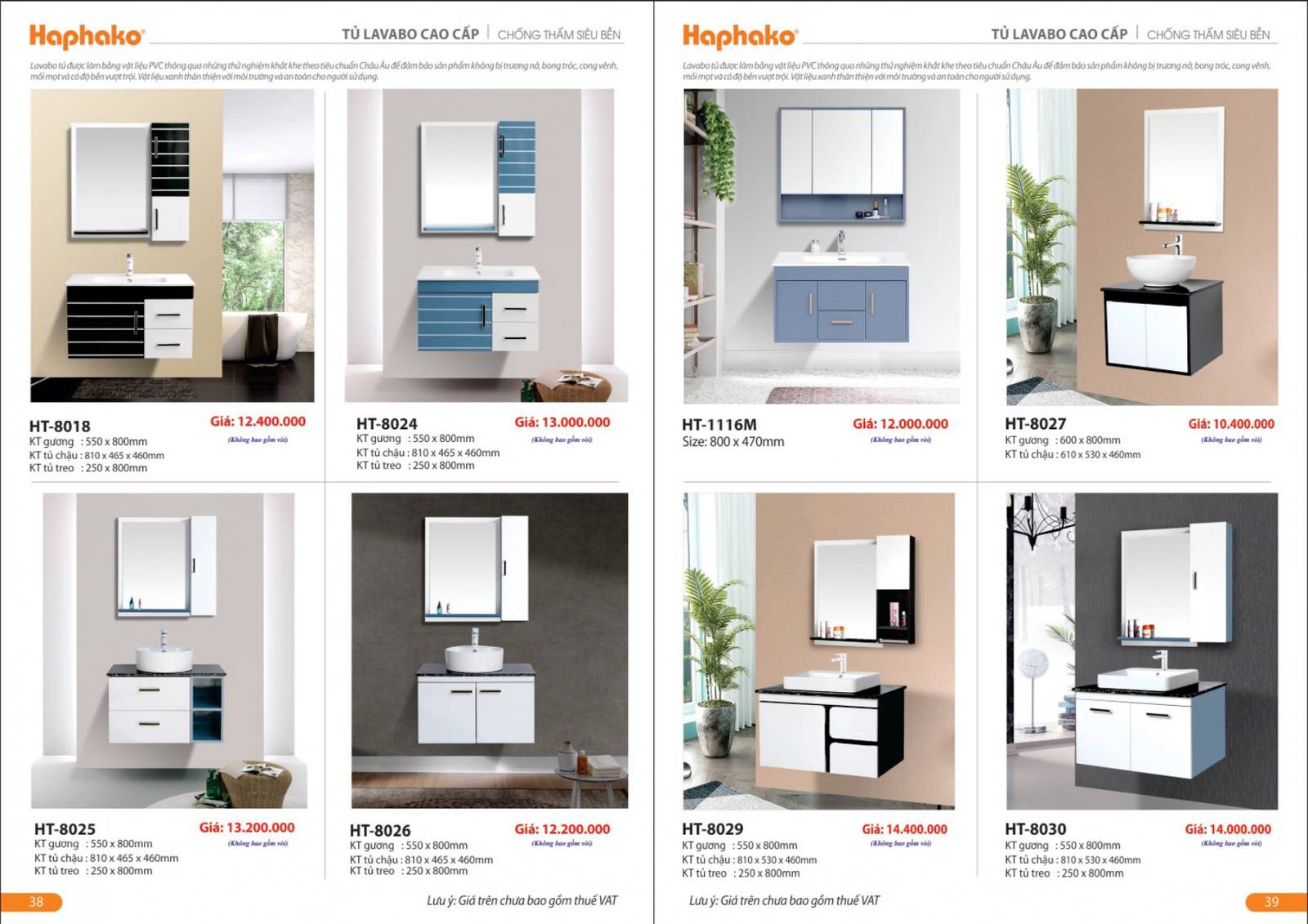 Thiết bị vệ sinh HAPHAKO Bảng giá và Catalogue mới nhất 2024 /Page 20